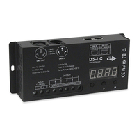 Decodificador de atenuación de 5 canales de alta potencia a precio de fábrica, pantalla digital DMX512, decodificador LED para iluminación de barra KTV
