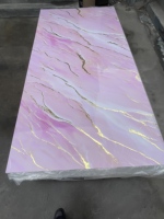Panneaux muraux en PVC 3D WPC en feuille de marbre UV pour la décoration de la maison