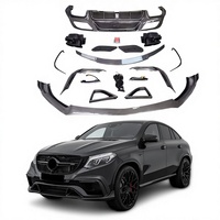 Kit carrosserie carbone style B pour Mercedes Benz GLE C166 Coupé 2016-2019, mise à niveau vers le style B en fibre de carbone