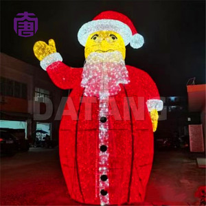 Luces decorativas 3D de Papá Noel a prueba de agua IP65 para exteriores, para mercados navideños, festivales, jardines y exhibiciones nocturnas. - Product Image 4