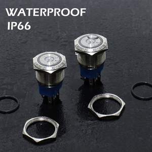 Interrupteur à <span class=keywords><strong>bouton</strong></span>-poussoir IP65, finition mate <span class=keywords><strong>anti</strong></span>-reflet, <span class=keywords><strong>bouton</strong></span>-poussoir pour la conception visuelle - Product Image 5