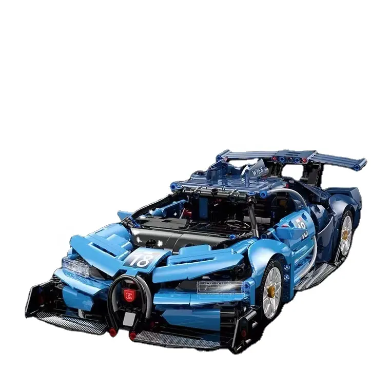 Nouveau 1:14 Rc Racing blocs de construction ensemble jouets pour garçon cadeau d'anniversaire Bugatti modèle bloc ABS plastique Compatible Technic Legoing voiture