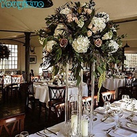 YOUYIZUO Présentoir en acrylique transparent, support central, décorations pour mariage et fête, support à gâteau d'anniversaire et de mariage, support à fleurs