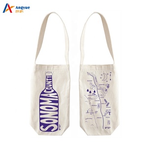 Sac en <span class=keywords><strong>toile</strong></span> avec Logo personnalisé, fourre-tout en coton pour le vin, livraison gratuite en chine - Product Image 4
