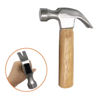Marteau à griffes de qualité industrielle et de bricolage personnalisable OEM, acier de qualité, manche en bois, poignée droite, outil à main - Prix de vente en gros d'usine