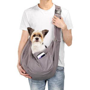 <b>Pet</b> <b>Sling</b> Carrier Backpack Luxury Comfortable Breathable Cotton Canvas Single Shoulder Small Dog & Cat Outdoor Tote Handbag - Product Image 1