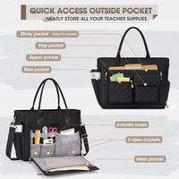 Nouveau Sac fourre-tout durable pour professeur avec compartiment repas isolé
