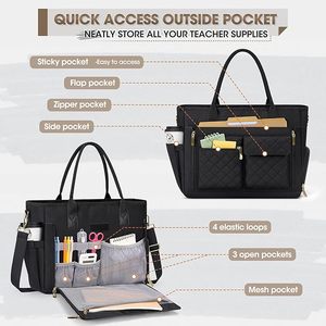 Nouveau <span class=keywords><strong>Sac</strong></span> fourre-tout durable pour professeur avec compartiment repas isolé - Product Image 2