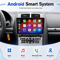 Service de personnalisation, navigation GPS, écran tactile capacitif IPS 9 pouces, Bluetooth, liaison téléphonique, Android Auto pour Peugeot 407 2004-2008