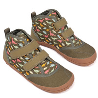 Chaussures de sport à large bout pour enfants, garçons et filles, en toile, bottes de randonnée, baskets pieds nus, chaussures à enfiler avec fermeture auto-agrippante