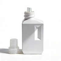 Bouteilles de lessive blanche 550 ml 800 ml 1 L - Bouteilles en plastique HDPE pour liquide de lavage Nettoyant Emballage personnalisé Conteneur