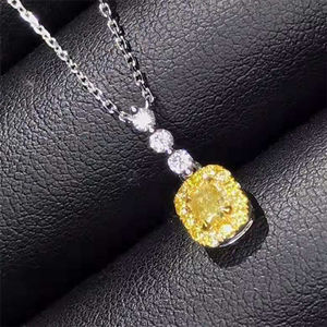 Commercio all'ingrosso di Lusso 18k Belle Gioielli In Oro Naturale Del Sud Africa Reale 0.21ct Giallo <span class=keywords><strong>Collana</strong></span> di <span class=keywords><strong>Diamanti</strong></span> - Product Image 3