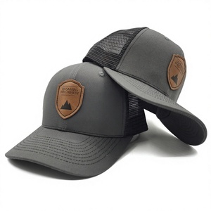 Minimalist Basic Richardson 112 Trucker Hat Custom Leather Patch Low MOQ Tactical Outdoor Fishing Hunting <b>Mesh</b> Snapback - Product Image 1