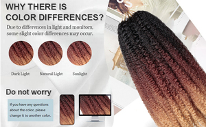 Extensions capillaires synthétiques populaires, douces et volumineuses, 18 pouces, Afro Kinky Curly Marley Twist, <span class=keywords><strong>pour</strong></span> tresses au crochet et tresses à la main, en vrac - Product Image 5