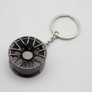 Porte-clés universel de voiture en métal, accessoire automobile, Mini pneu, carénage de roue, jante - Product Image 3