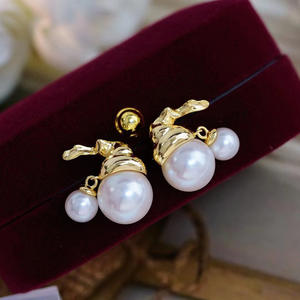 Juego de Accesorios de Plata de Ley S925 para DIY con Perlas, Base Vacía para Colgante de Diamante Individual y Pendientes de Moda, Joyería de Plata 9148 - Product Image 1