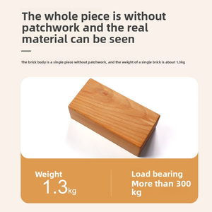 Bloque de <span class=keywords><strong>Yoga</strong></span> Profesional de Madera Maciza de Haya - Uso Universal - Product Image 5