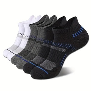 Men's Ankle <b>Socks</b> Cotton Blend Breathable Sweat Absorbent <b>Running</b> Sports <b>Socks</b> Low Cut Color Blocking Daily Wear - Product Image 1