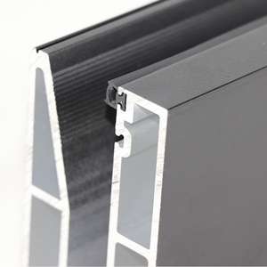 Balustrades et mains courantes en forme de U à fond en verre sans cadre avec siège fixe, garde-corps en verre sur plancher en aluminium - Product Image 5