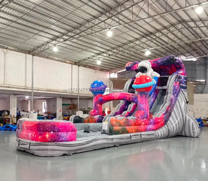 WINWAY viaje espacial astronauta tobogán inflable Combo exploración espacial CE EN14960 Material de PVC certificado FÁCIL SET Color personalizado - Product Image 4