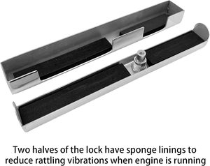 Serrure de <span class=keywords><strong>moteur</strong></span> <span class=keywords><strong>hors</strong></span>-<span class=keywords><strong>bord</strong></span> de bateau en acier inoxydable de haute sécurité de MARINE 300mm à dégagement rapide/installation sécurisée avec clés - Product Image 4