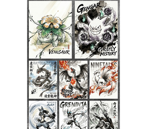 YQ Creative Fan Art Pokemoned Fantasy Shikishi Collector's Edition Sports Card Party Favors Cover Bulk Dragons Return Go Game - Product Image 5