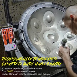 Offre Spéciale 22 pouces D Minor Kurd Handpan Drum <span class=keywords><strong>10</strong></span> Notes Instrument à main en acier inoxydable - Product Image 2