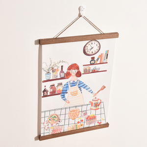 Tùy chỉnh từ Áp phích móc áo khung tếch Áp phích móc áo cho các bức tường bằng gỗ 16 "biểu tượng tùy chỉnh in ấn kỹ thuật số Aibo hợp kim - Product Image 5