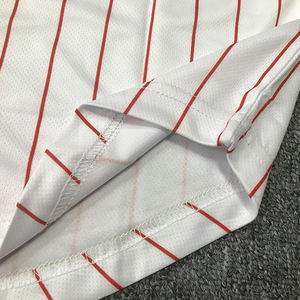 Maillots de baseball en polyester respirant avec logo personnalisé Maillot de baseball à motif de bande de sublimation - Product Image 4