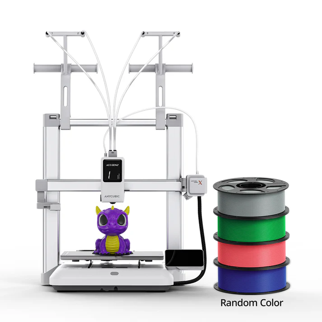 2026 New for Kobra X High Speed FDM 3D Printer with ACE GEN2 4-Material Mixed Printing AI Detection PLA 1 Year USB