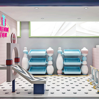 Nouveau design Salle de jeu de rôle pour enfants Centre de jeu interactif pour tout-petits Parc commercial pour enfants Aire de jeux intérieure pour restaurant