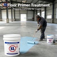 Primaire-colle acrylique aqueux SL-350, étanche et haute perméabilité pour substrats en béton, mortier et surfaces murales poudrées