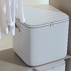 Sac de rangement pour vêtements en tissu non tissé grande capacité pour la maison, chambre, salon, design moderne, déménagement, emballage - Product Image 2