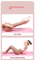 Ballon de yoga en PVC épaissi anti-explosion pour le levage des hanches et le Pilates, entraînement de base pour adultes, diamètre 25 cm