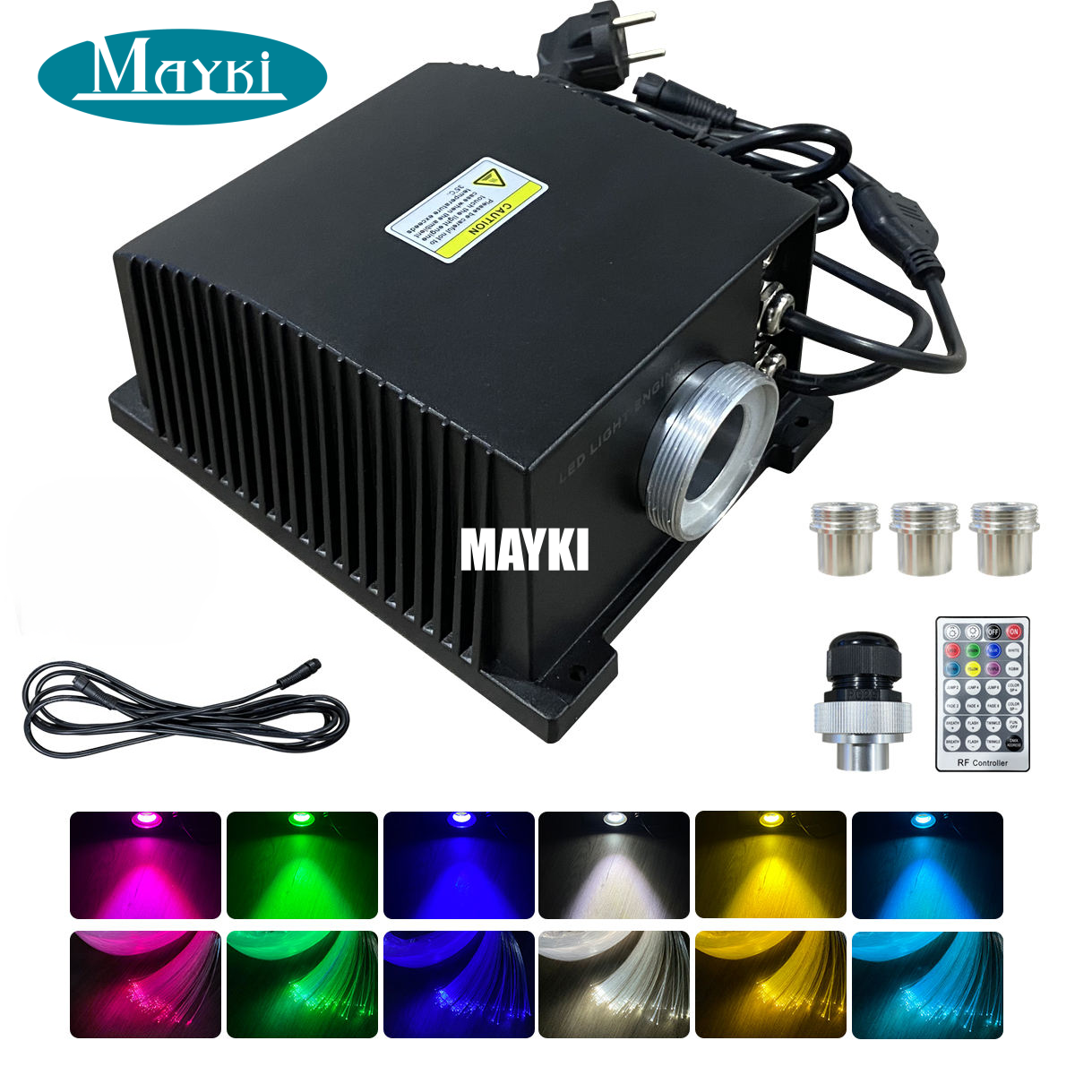 IP65 Twinkle Outdoor Fiber Optic Lighting 20W White LED Fibre Optical Light Engine for Ceiling Pool Tree Decoration
