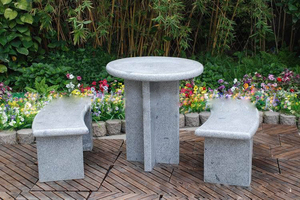 Mesa <span class=keywords><strong>de</strong></span> Granito Moderna al por Mayor, Mesa <span class=keywords><strong>de</strong></span> Jardín <span class=keywords><strong>de</strong></span> Granito Ecológica y Duradera, Mesa <span class=keywords><strong>de</strong></span> Piedra Natural con Sillas para Parque y Jardín - Product Image 2