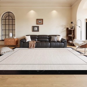New Pháp Retro Phòng Khách Thảm Hiện Đại Polyester Không Thấm Nước Bàn Cà Phê Sofa Sàn Mat Cho Phòng Ngủ Đầu Giường Rửa Miễn Phí Thảm - Product Image 2