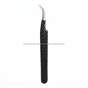 Customized Brand Private Label Custom Color Professional Precision Stainless Steel Smooth Tip Comfortable Eyelash Tweezers Box - Product Image 2