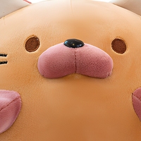 Peluche Kawaii Chat Grosse Rond Mochi, Poupée en Peluche Remplie de Coton PP, Adorable Ornement de Bureau, Cadeau d'Anniversaire