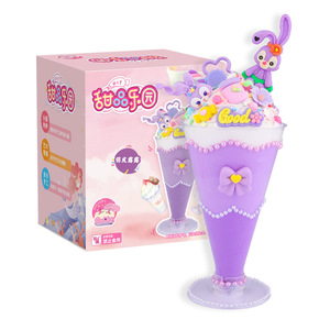 Matériaux en argile <span class=keywords><strong>comestible</strong></span> pour la simulation de coupes de crème glacée DIY créatives pour enfants, jouet pour filles, boîte colorée « Paradis des desserts » - Product Image 5