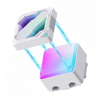 Nouveauté, refroidisseur liquide AIO personnalisé pour ordinateur, blanc, 360 mm, refroidisseur d'eau pour processeur, refroidissement liquide ARGB, radiateur de processeur, 3 ventilateurs pour PC de bureau