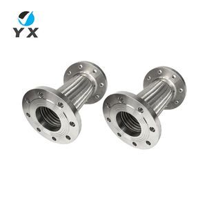 Tube de réfrigération <span class=keywords><strong>flexible</strong></span> en acier inoxydable ondulé basse pression avec raccord à bride pour ligne de circulation de liquide de refroidissement de système de climatisation - Product Image 2