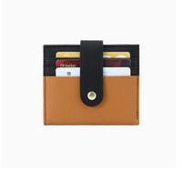 Portefeuille en cuir véritable personnalisé avec blocage RFID, porte-cartes multifonction en cuir