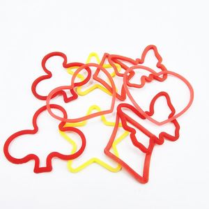 Élastiques en caoutchouc de formes irrégulières G0993 : étoile à cinq branches, cœur, papillon, fleur de prunier, carré - KingMagic Rubber Band Magic - Product Image 5
