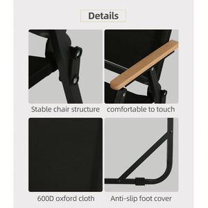 Chaise de camping compacte pliable pour la pêche, facile et rapide à installer, vente en gros - Product Image 4