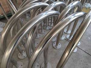 Porte-vélos <span class=keywords><strong>en</strong></span> acier inoxydable <span class=keywords><strong>en</strong></span> forme de U fabriqués <span class=keywords><strong>en</strong></span> usine, supports de stationnement circulaires, porte-vélos et porte-vélos commerciaux - Product Image 5