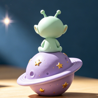 Sculptures d'Aliens Mignons Personnalisables BZY – Modèles d'extérieur ou de bureau pour la décoration de la maison ou du jardin – Statues en résine