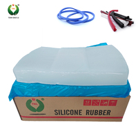 Matériaux bruts en silicone HTV de qualité alimentaire à haute résistance à la traction pour la fabrication de moules à bougies en silicone