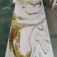 Panneau mural en PVC imitation marbre, imperméable et résistant aux UV