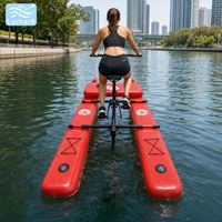 Vélo aquatique gonflable à plancher plat pour une personne, avec cadre en aluminium et tapis flottant avant, haute performance pour la mer, portable, de Chine, Lumark